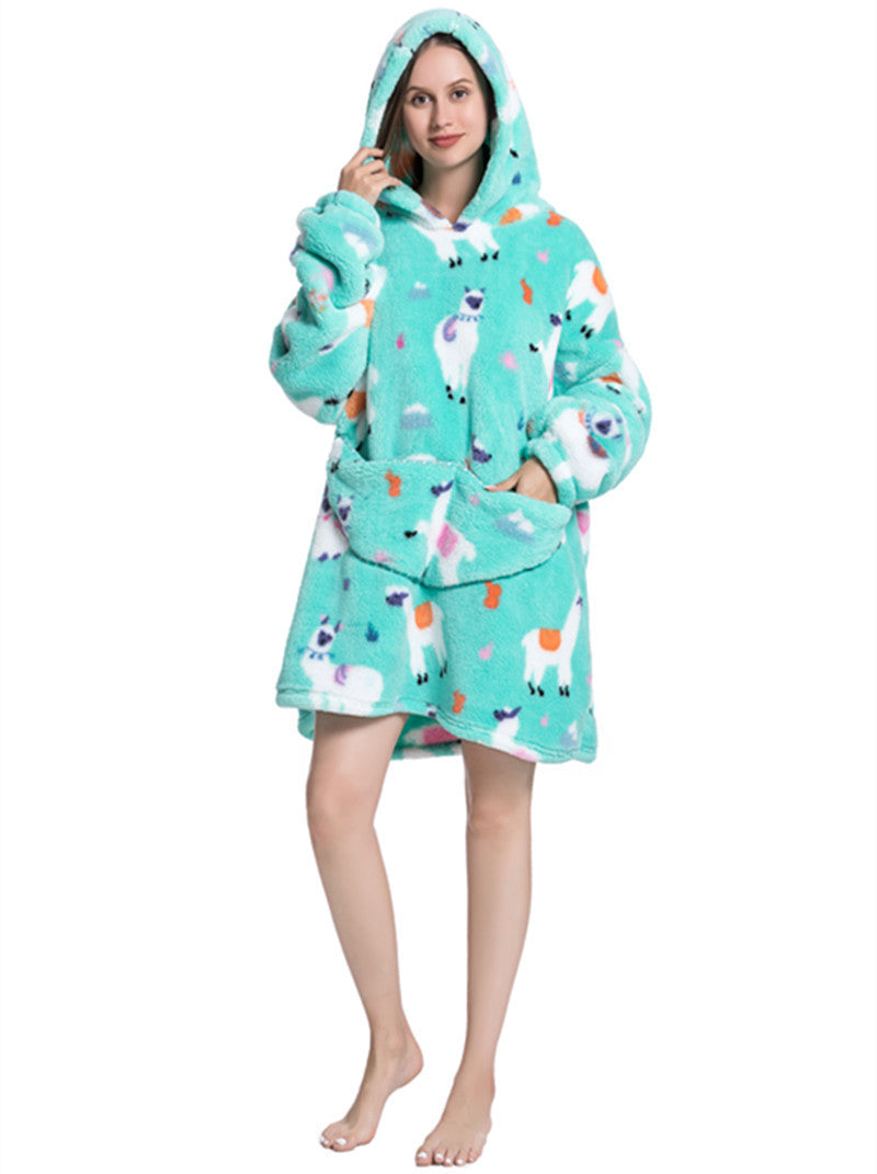 Lazy Thickened Blanket Hoodie