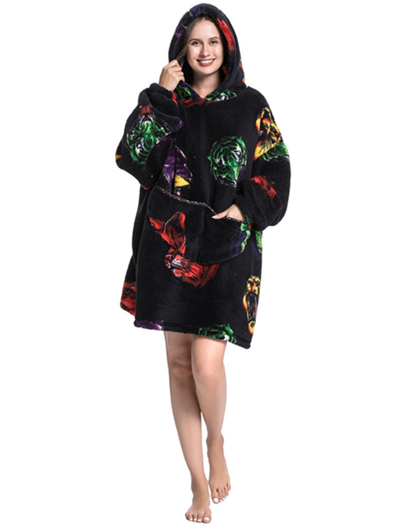 Lazy Thickened Blanket Hoodie