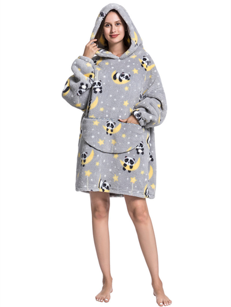 Lazy Thickened Blanket Hoodie