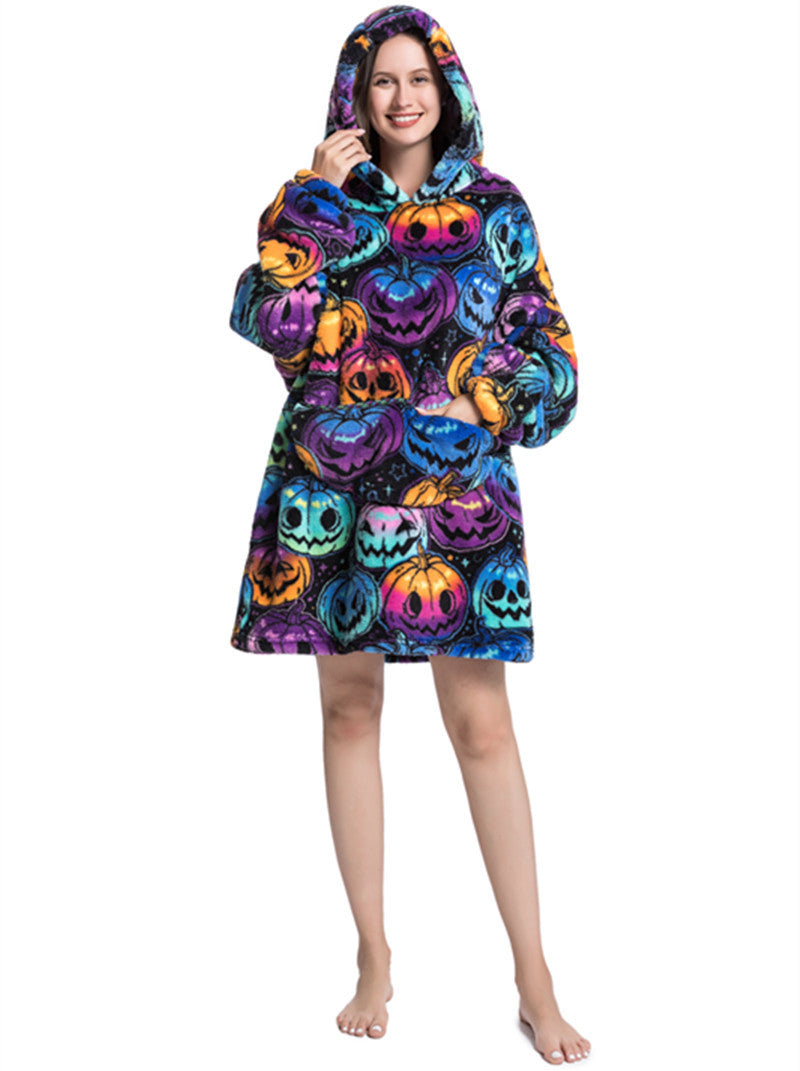 Lazy Thickened Blanket Hoodie